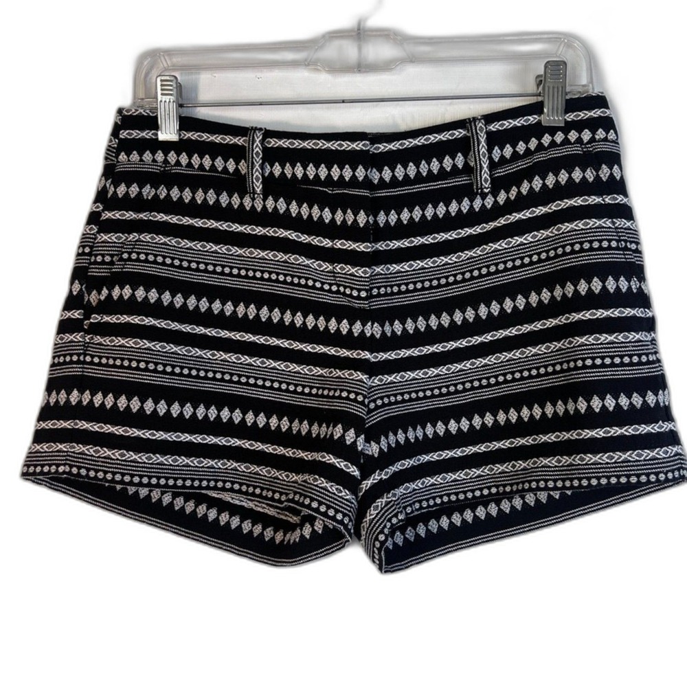 Ann Taylor‎ LOFT Factory Printed Geometric Shorts Size 0 Small Casual Summer